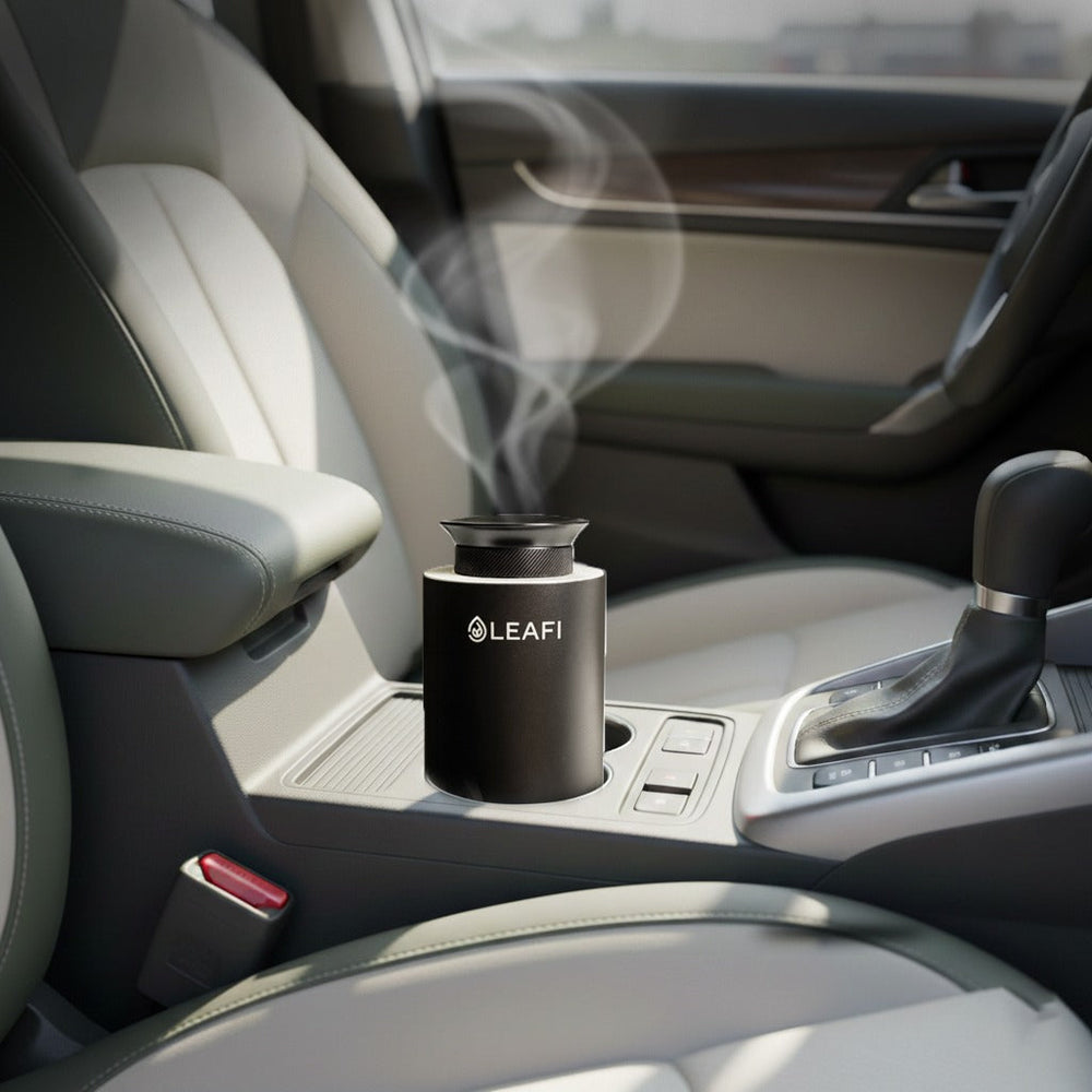 Compact small aroma diffuser designed for cars and small spaces with elegant scent diffusion – LEAFI Aroma