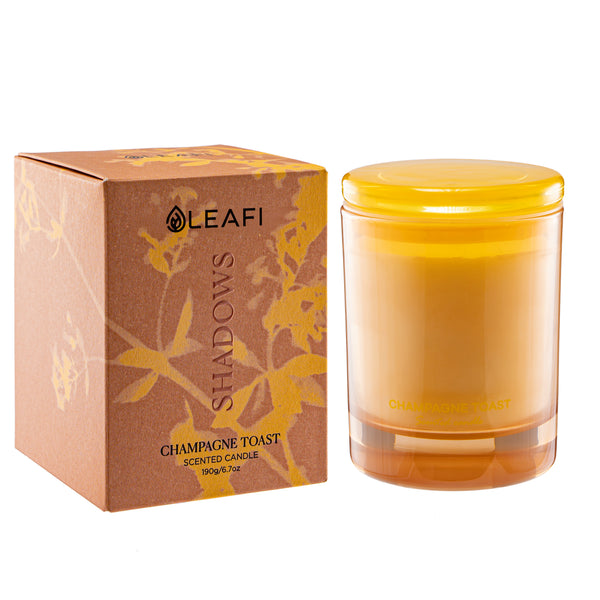 Champagne Toast Scented Candle scented soy wax candle by LEAFI Aroma UAE