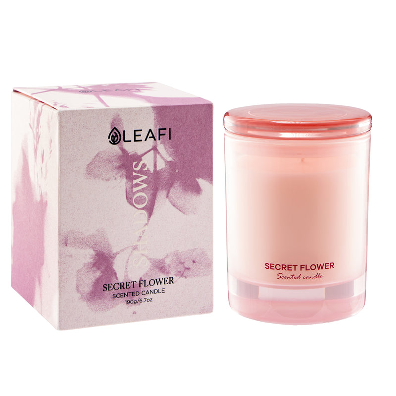 Secret Flower – Floral Soy Wax Candle | LEAFI Shadows Collection