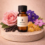 LEAFI Aqua Velvet fragrance oil 10ml bottle with rose, violet, ambergris crystals and campion flower – fresh aquatic diffuser oil for home in Dubai and UAE