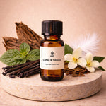 Coffee & Tobacco Fragrance Oil bottle - premium diffuser fragrance oil by LEAFI Aroma UAE