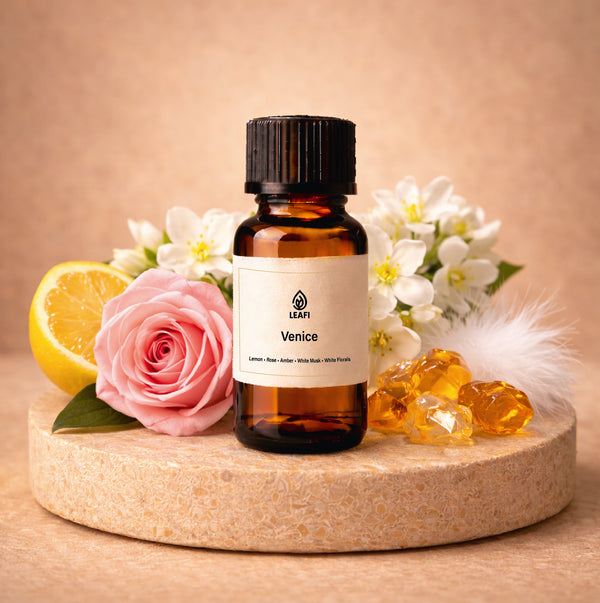 Venice Fragrance Oil bottle - premium diffuser fragrance oil by LEAFI Aroma UAE