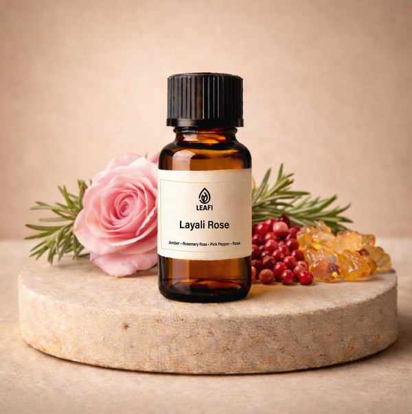 Layali Rose – Arabic Rose & Amber Fragrance Oil | LEAFI Aroma