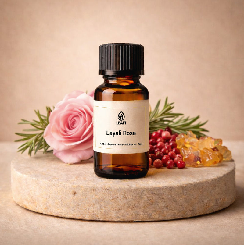 Layali Rose – Arabic Rose & Amber Fragrance Oil | LEAFI Aroma