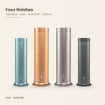 LEAFI Aura 200 colour options - Aqua Blue, Gold, Rose Gold and Titanium