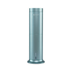 LEAFI Aura 200 aroma diffuser in Aqua Blue - front view showing the LEAFI logo
