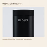 LEAFI Aura 300 Black anodised aluminium body and knurled collar close-up