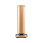 LEAFI Aura 300 smart aroma diffuser in Gold - front view showing the LEAFI logo
