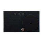 LEAFI Aura 100 smart aroma diffuser in Titanium - top view showing the oil chamber and controls