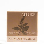 LEAFI Allure Black Oudh & Patchouli candle box on a white background.