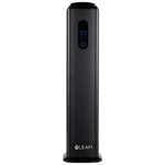 LEAFI SECURE PRO aroma diffuser in Black - front view showing the control display and LEAFI logo