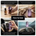LEAFI Z-AIR | Waterless Car Aroma Diffuser - Gray
