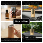 LEAFI Y-AIR | Waterless Car Aroma Diffuser - Gold