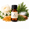 LEAFI royal-cedar fragrance oil on white background